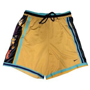 Nike Basketball Dri-Fit DNA 8” Inseam Gold Teal Shorts DX0255-725 Men Sz L